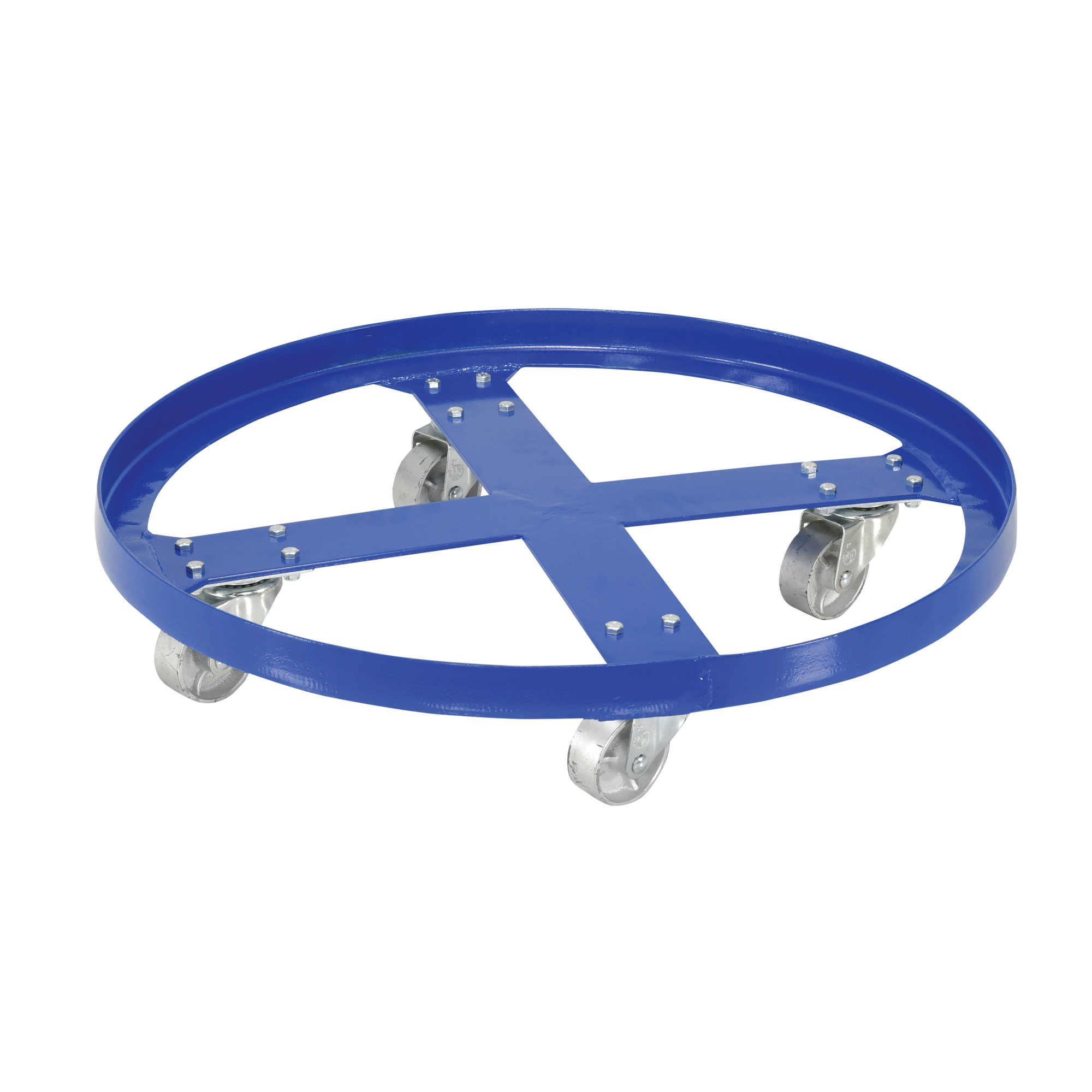 Vestil Steel Over Pack Drum Dolly - 32in., 1,200-Lb. Capacity, Swivel Casters, Model# DRUM-SP-32-12-C